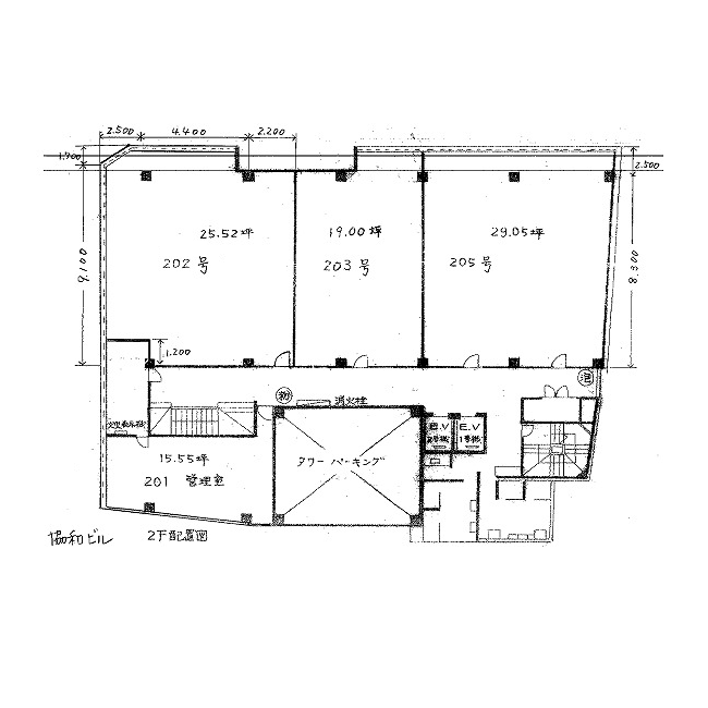 名駅２　協和ビル　平面図