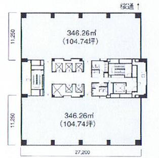 錦２　錦パークビル　平面図