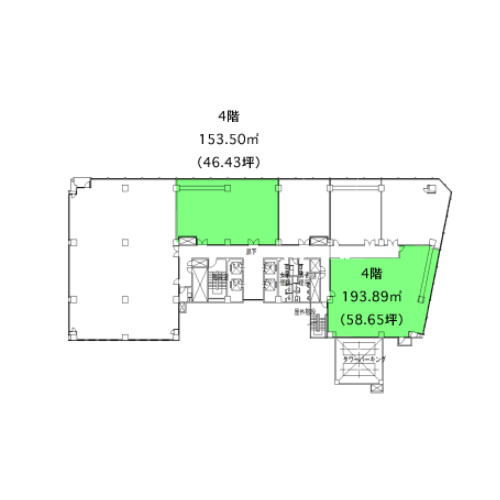 名駅４　名古屋第二埼玉ビル　平面図